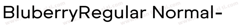 BluberryRegular Normal字体转换